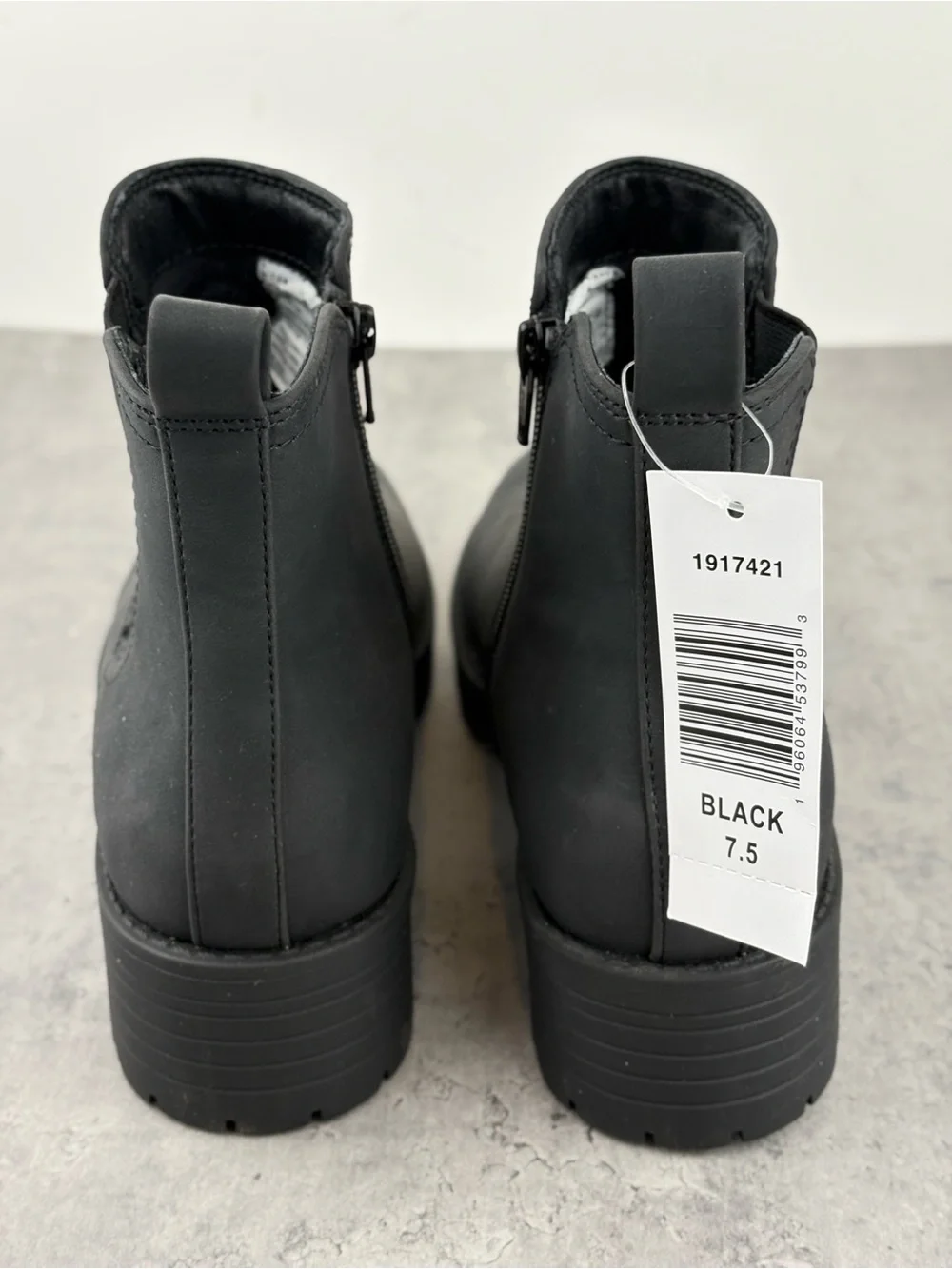 Buffalo David Bitton Anna Black Water Repellant Women's Chelsea Boots US 7.5 New